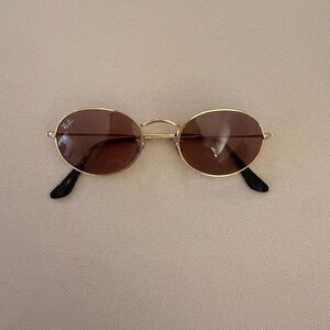 Ray-Ban Gold Frame with Brown Lenses Sunglasses